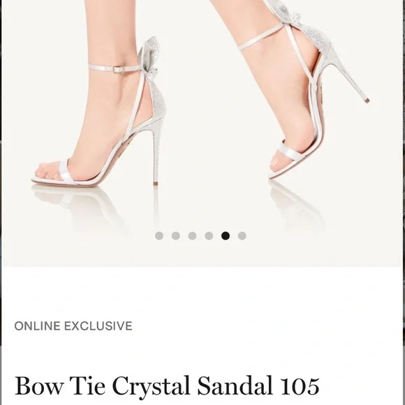 Aquazzura Shoes Aquazzura Bow Tie Crystal Sandal Poshmark